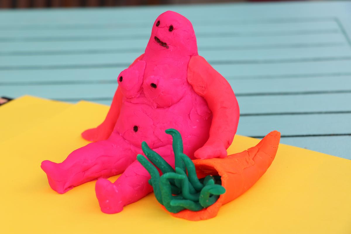 Maquette van de Verstrooide Venus in plasticine